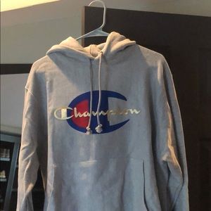 Champion Hoodie Gray Size Medium